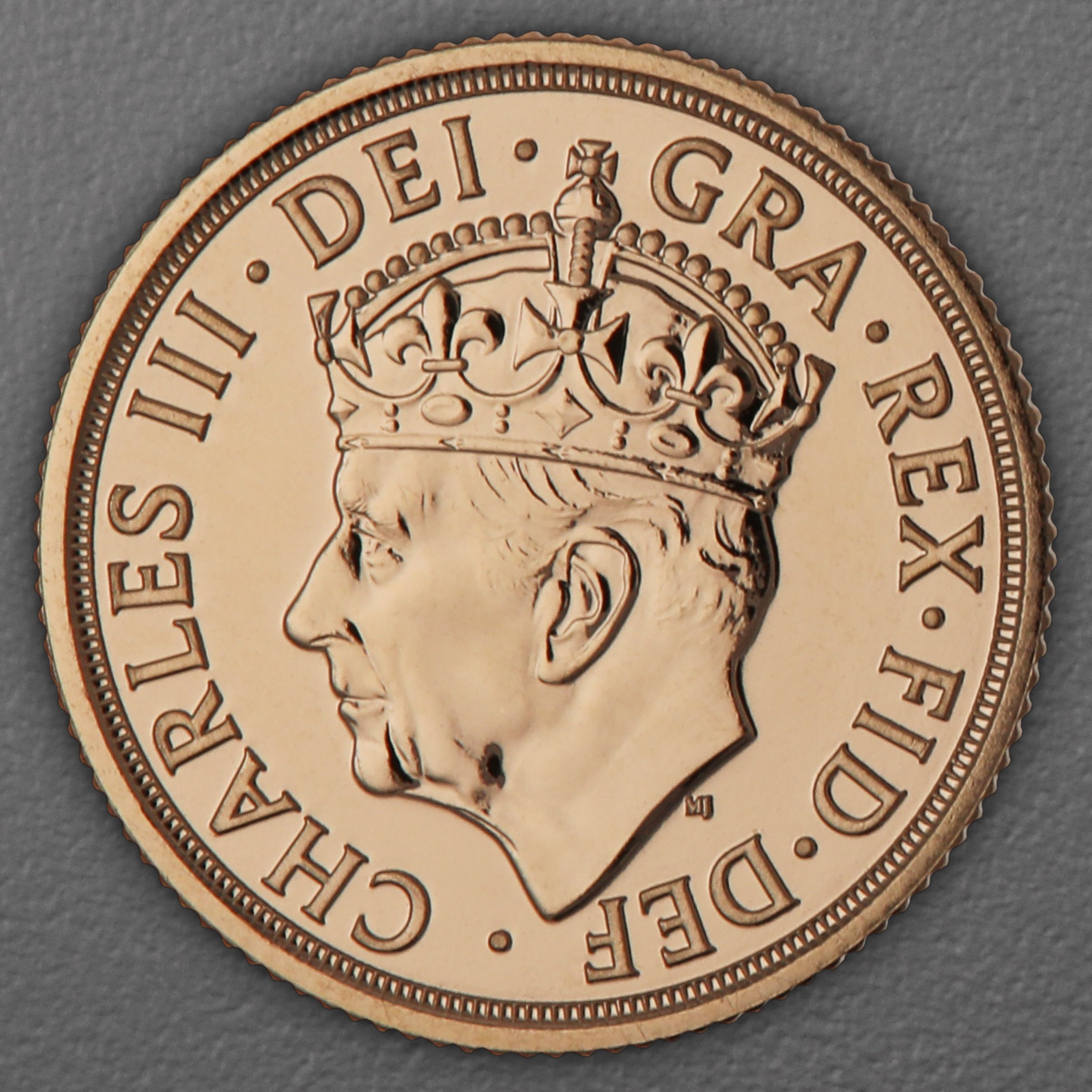 Goldmünze 1 Sovereign "Charles III." 2023 Coronation (Großbritannien) - Detailansicht 1