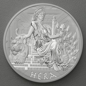 Silbermünze 5oz "Hera" 2022 Gods of Olympus (Tuvalu) - Hauptansicht