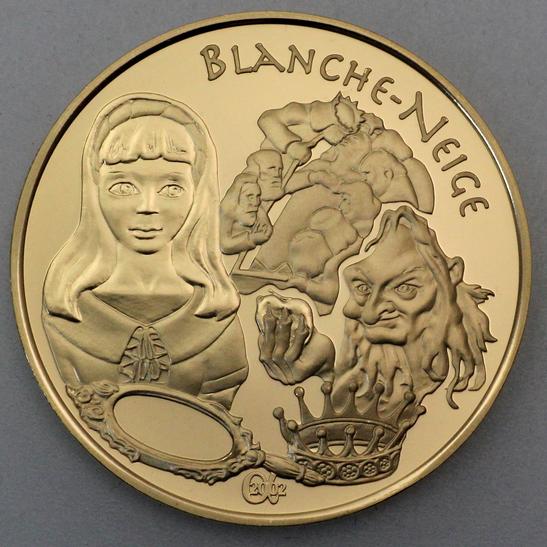 Goldmünze 20 Euro "Blanche Neige" 2002 (Frankreich) - Hauptansicht