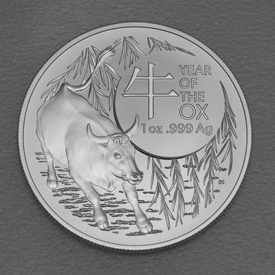 Silbermünze 1oz "Ochse" 2021 Lunar II (RAM) – Year of the Ox (Australien) - Hauptansicht