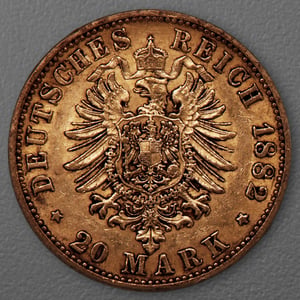 Goldmünze 20 Mark "Wilhelm I." 1882-A J.246 (Preußen) - Miniaturansicht 2