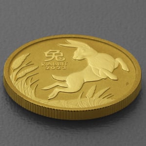 Goldmünze 1/2oz "Hase" 2023 Lunar III – Year of the Rabbit (Australien) - Miniaturansicht 3