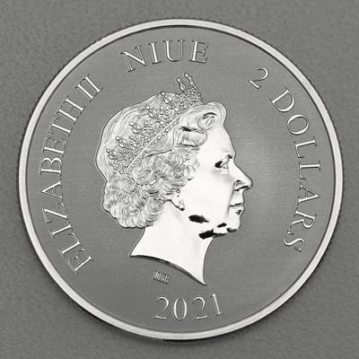 Silbermünze 1oz "Black Turtle" 2021 Celestial Animals (Niue) - Miniaturansicht 2