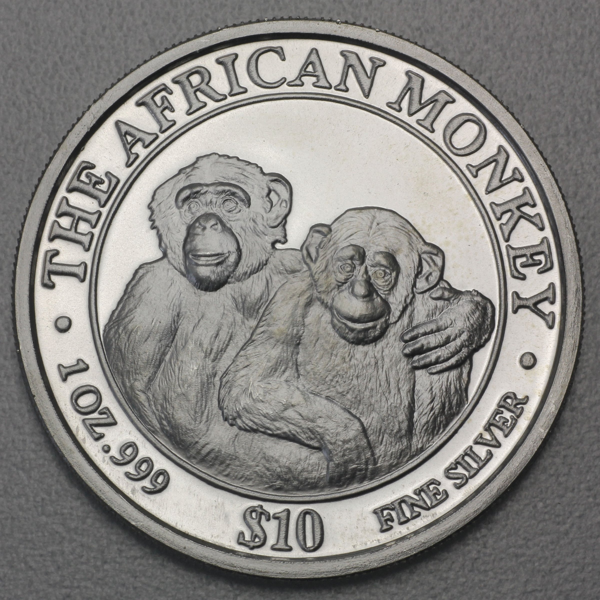 Silbermünze 1oz "Affe" 2000 The African Monkey (Somalia) - Hauptansicht