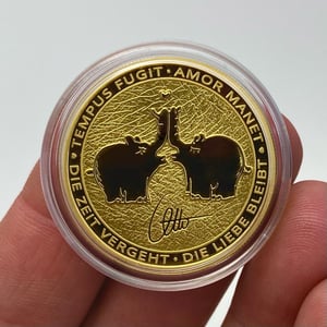 Goldmünze 1oz "Tempus Fugit – Armor Manet" 2021 Ottifanten – Kissing Ottifants (Tuvalu) - Miniaturansicht 3