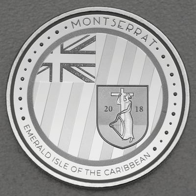 Silbermünze 1oz "Emerald Isle of the Caribbean" 2018 Eastern Caribbean 8 (Montserrat) - Miniaturansicht 1