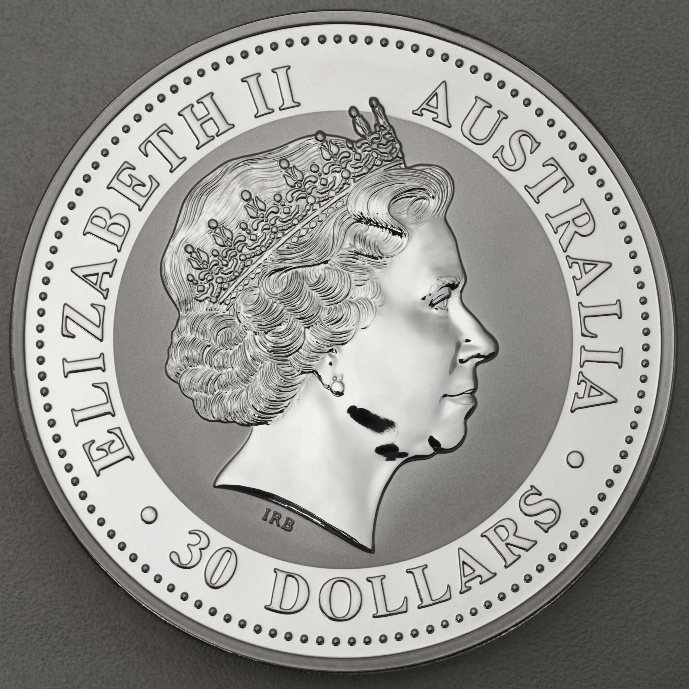 Silbermünze 1kg "Pferd" 2002 Lunar I – Year of the Horse (Australien) - Detailansicht 1