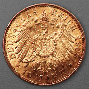 Goldmünze 10 Mark "Wilhelm II." 1903-A J.251 (Preußen) - Miniaturansicht 2