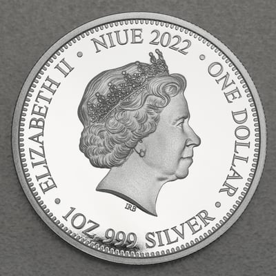 Silbermünze 1oz "Lion vs Hyenas" 2022 Apex Predators (Niue) - Miniaturansicht 2