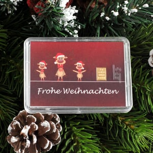Goldbarren 1g "Rentiere/Frohe Weihnachten" (Motivbox) - Miniaturansicht 2