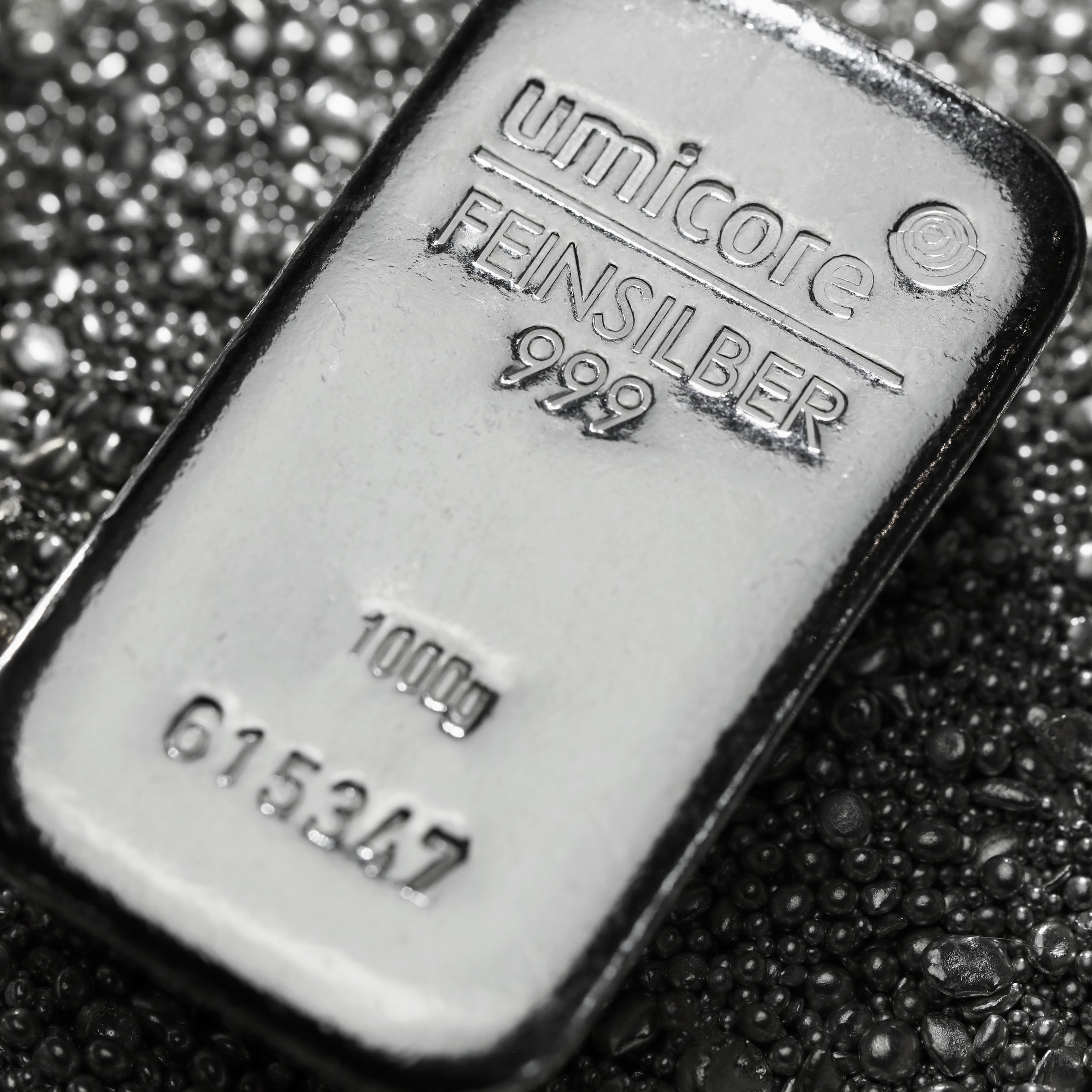 Silberbarren 1kg UMICORE gegossen - Detailansicht 4