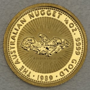 Goldmünze 1/4oz "Australian Nugget" 1989 (Australien) - Hauptansicht