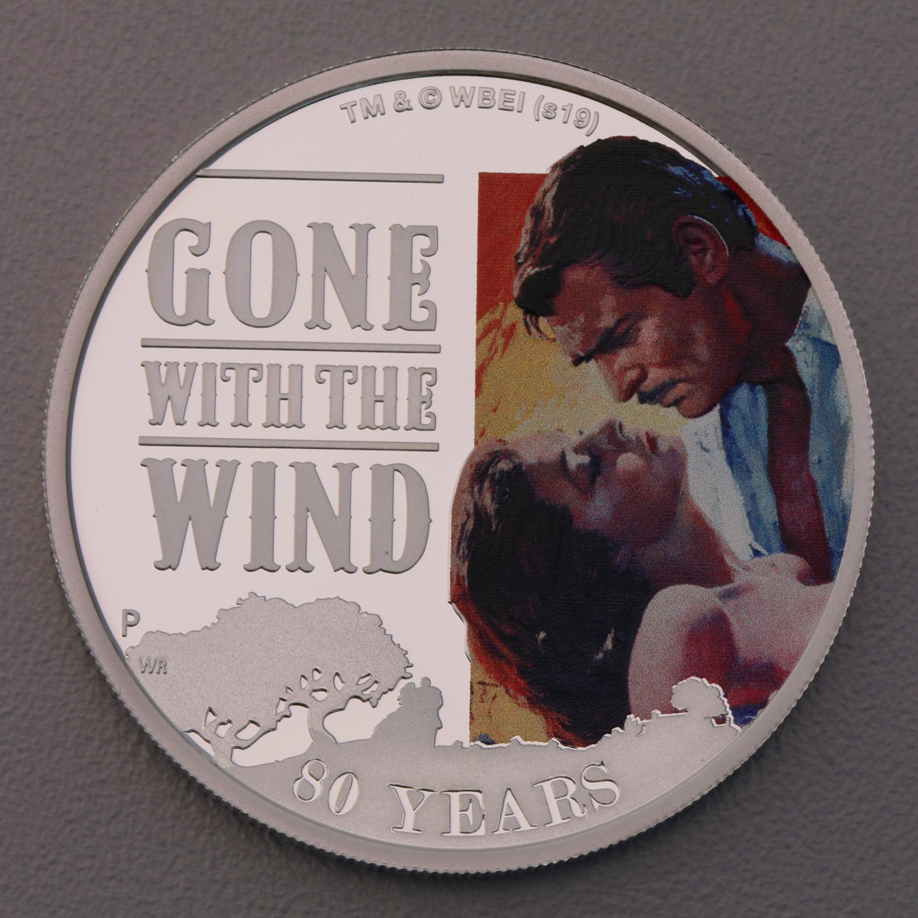 Silbermünze 1oz "Vom Winde verweht" 2019 (PP/kol.) 80. Jahrestag (Tuvalu) - Hauptansicht