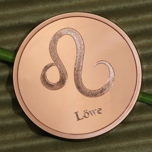Kupfermedaille "Sternzeichen Löwe" Gravurmedaille - Miniaturansicht 6