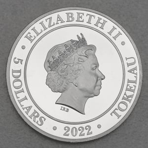 Silbermünze 1oz "Goddess Europa" 2022 (Tokelau) - Miniaturansicht 2