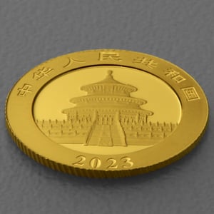 Goldmünze 3g "Panda" 2023 (China) - Miniaturansicht 4