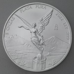 Silbermünze 5oz "Libertad" 2022 (Mexiko) - Miniaturansicht 1
