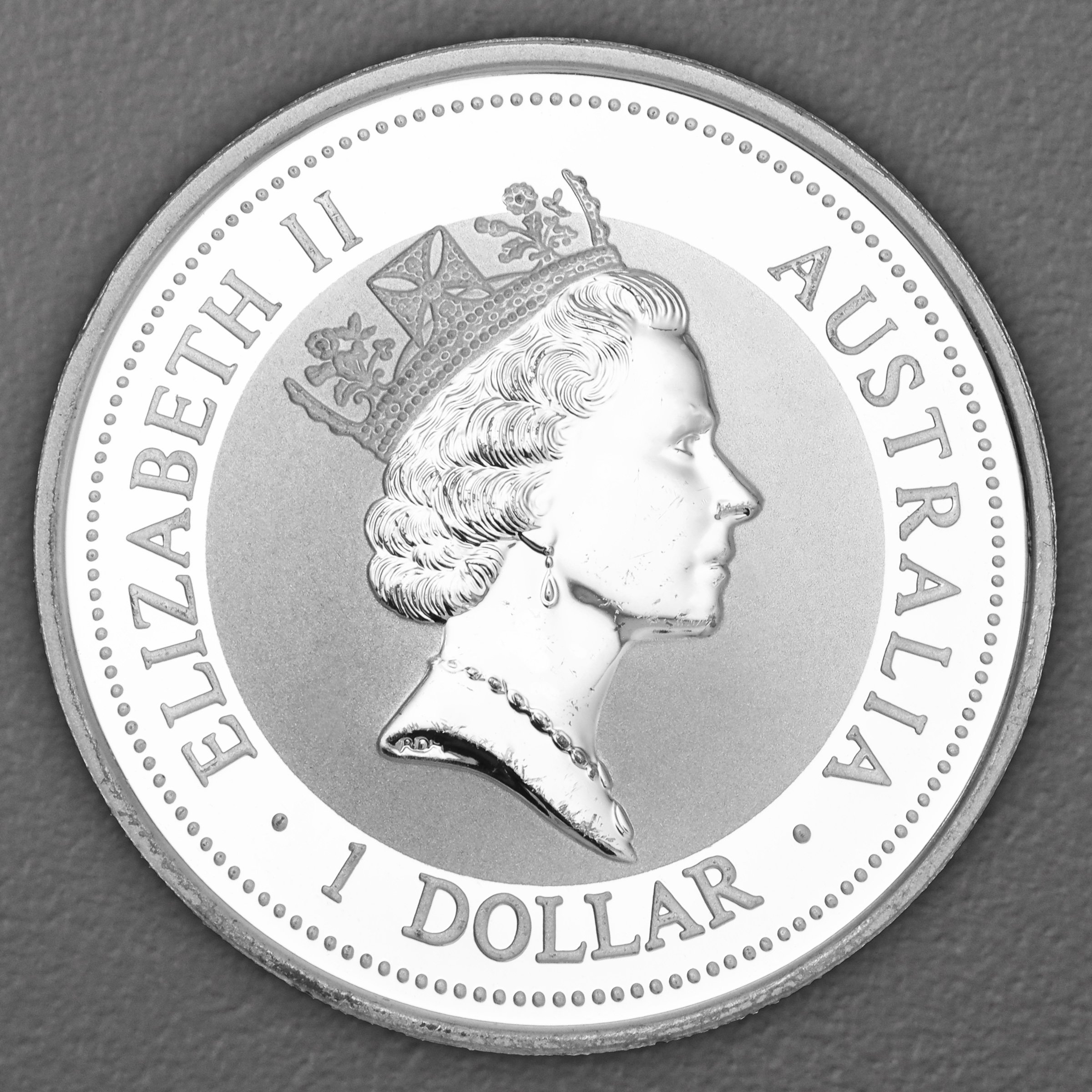 Silbermünze 1oz "Kookaburra" 1998 (Australien) - Detailansicht 1