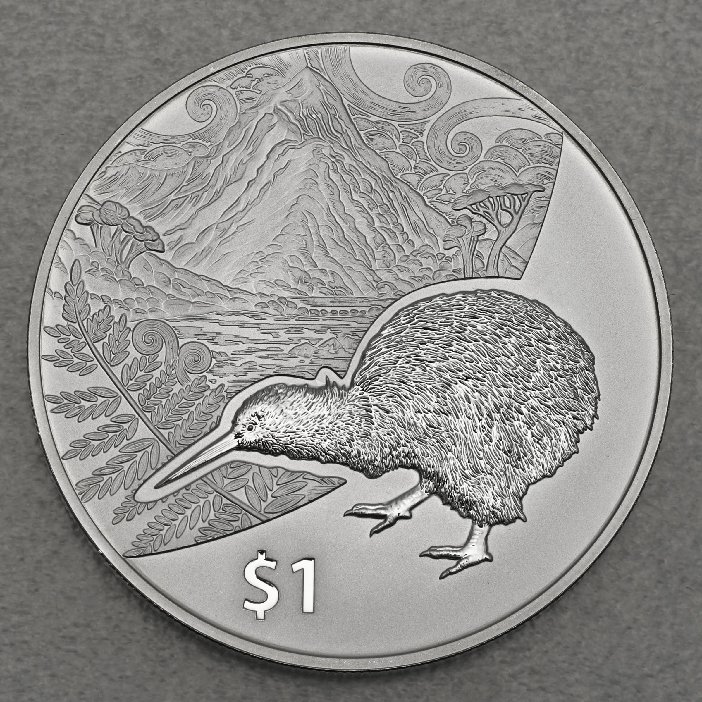 Silbermünze 1oz "Kiwi" 2014 Treasures of New Zealand (Neuseeland) - Hauptansicht