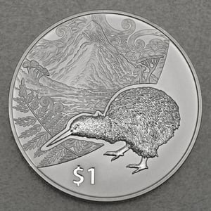 Silbermünze 1oz "Kiwi" 2014 Treasures of New Zealand (Neuseeland) - Miniaturansicht 1