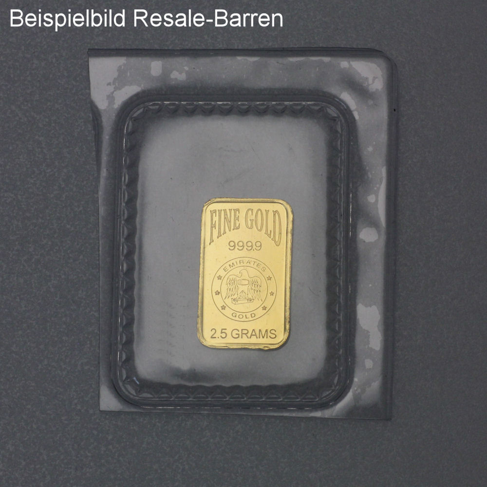 Goldbarren 2,5g "Resale" (div. Hersteller) - Detailansicht 5