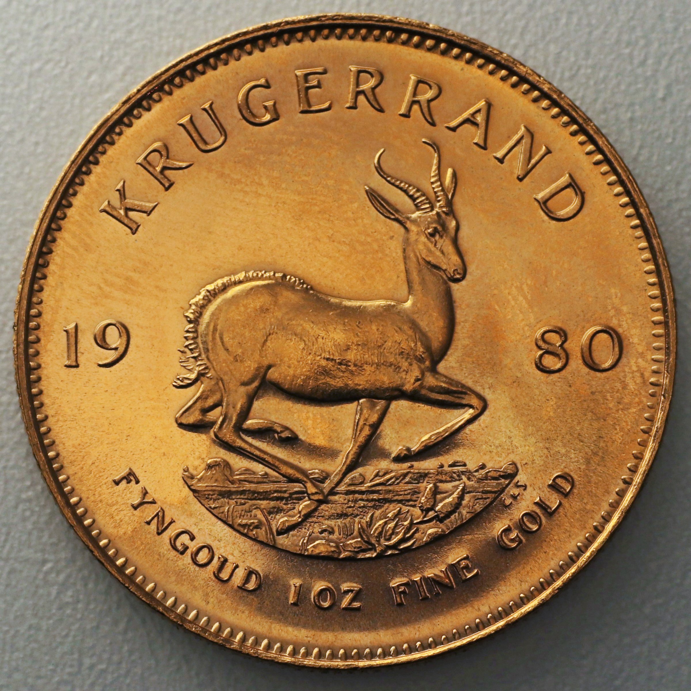 Goldmünze 1oz "Krügerrand" 1980 (Südafrika) - Hauptansicht