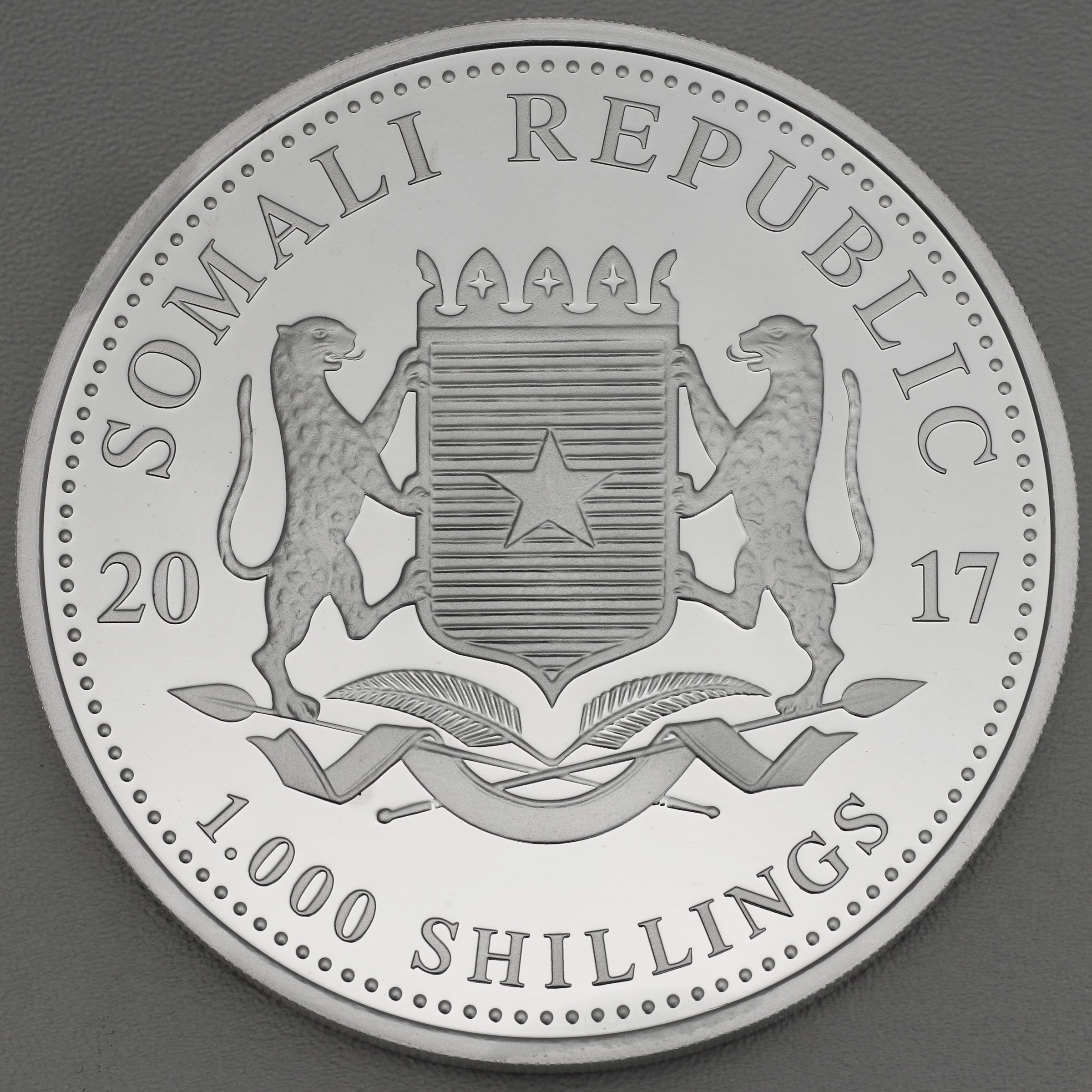 Silbermünze 10oz "Elefant" 2017 African Wildlife (Somalia) - Detailansicht 1