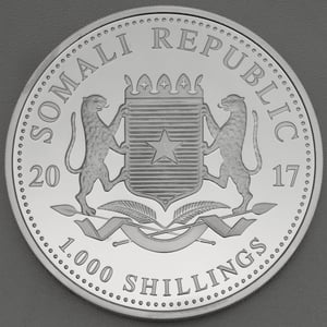 Silbermünze 10oz "Elefant" 2017 African Wildlife (Somalia) - Miniaturansicht 2