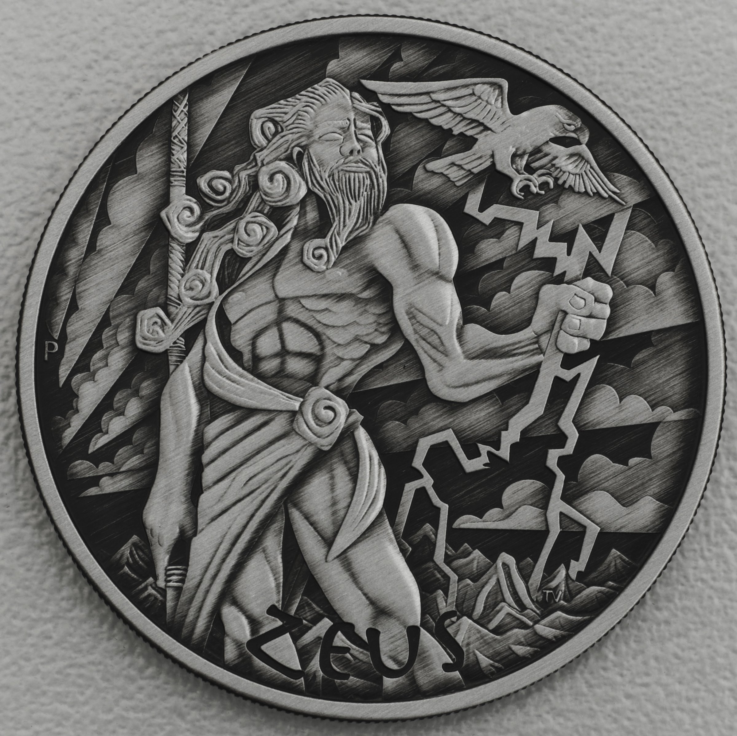 Silbermünze 1oz "Zeus" 2020 (AF) Gods of Olympus (Tuvalu) - Hauptansicht