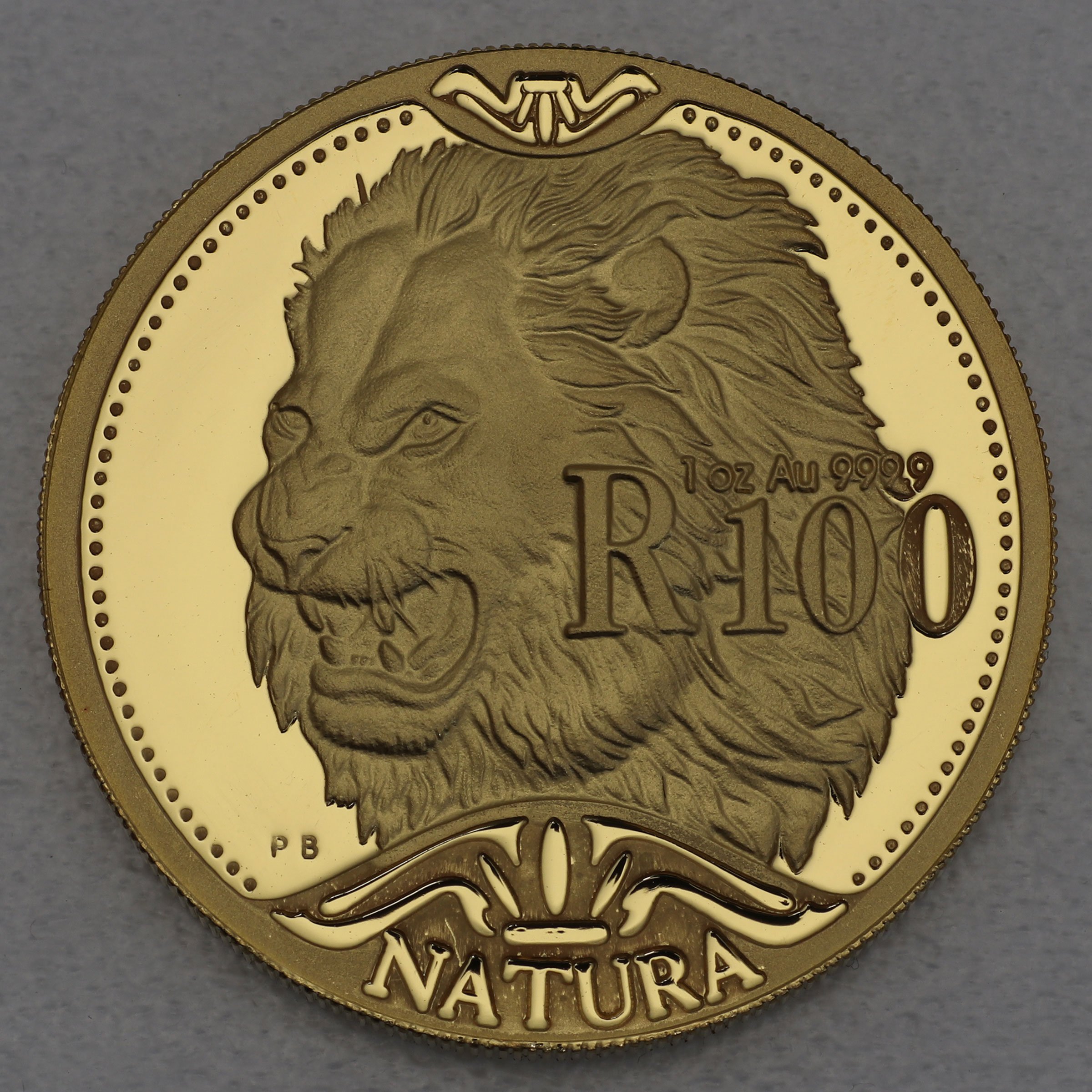 Goldmünzen "The Lion" 2003 Natura Set 2-teilig Wildcats of Africa (Südafrika) - Detailansicht 3