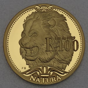 Goldmünzen "The Lion" 2003 Natura Set 2-teilig Wildcats of Africa (Südafrika) - Miniaturansicht 4