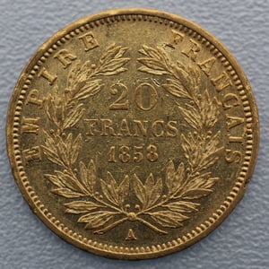 Goldmünze 50 x 20 Francs "Napoleon III." Tube (Frankreich) - Miniaturansicht 3