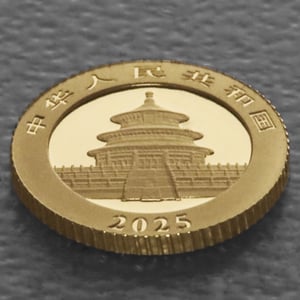 Goldmünze 1g "Panda" 2025 (China) - Miniaturansicht 4
