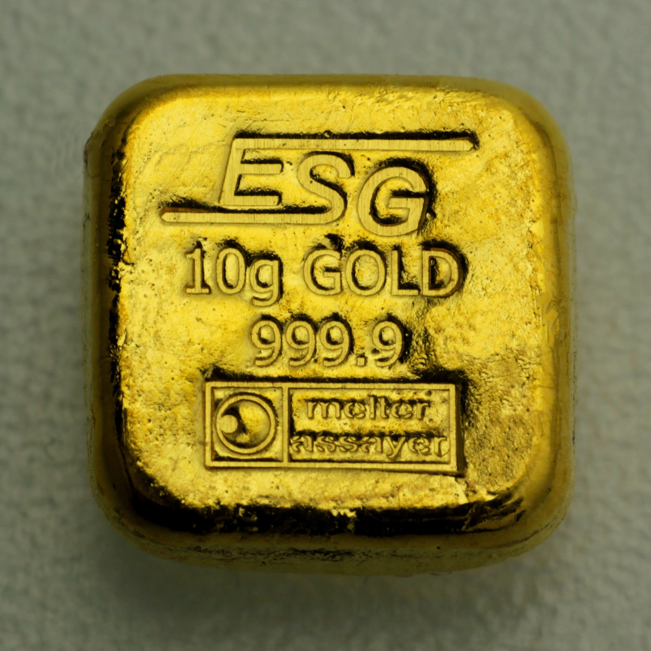 Goldbarren 10g "Goldknuffel" Au-Gussbarren - Detailansicht 1