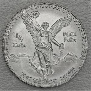 Silbermünze 1/4oz "Libertad" 1992 (Mexiko) - Miniaturansicht 1