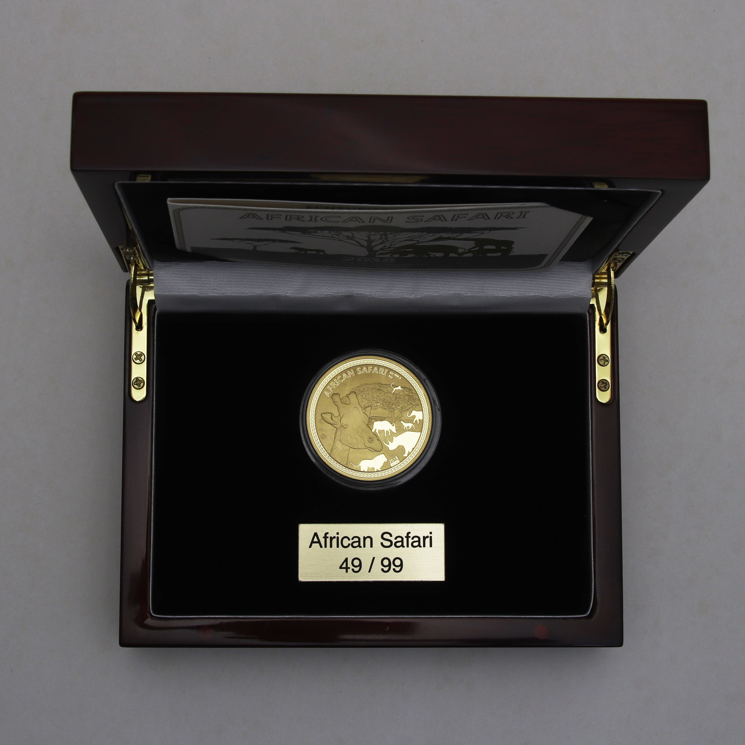 Goldmünze 1oz "Giraffe" 2018 African Safari (Tschad) - Detailansicht 3