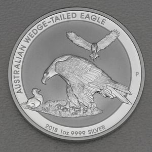 Silbermünze 1oz "Wedge-tailed Eagle" 2018 (Australien) - Miniaturansicht 1