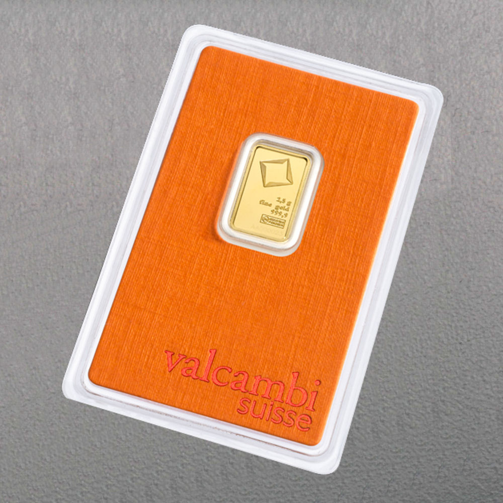Goldbarren 25x 2,5g VALCAMBI (Masterbox) - Detailansicht 2