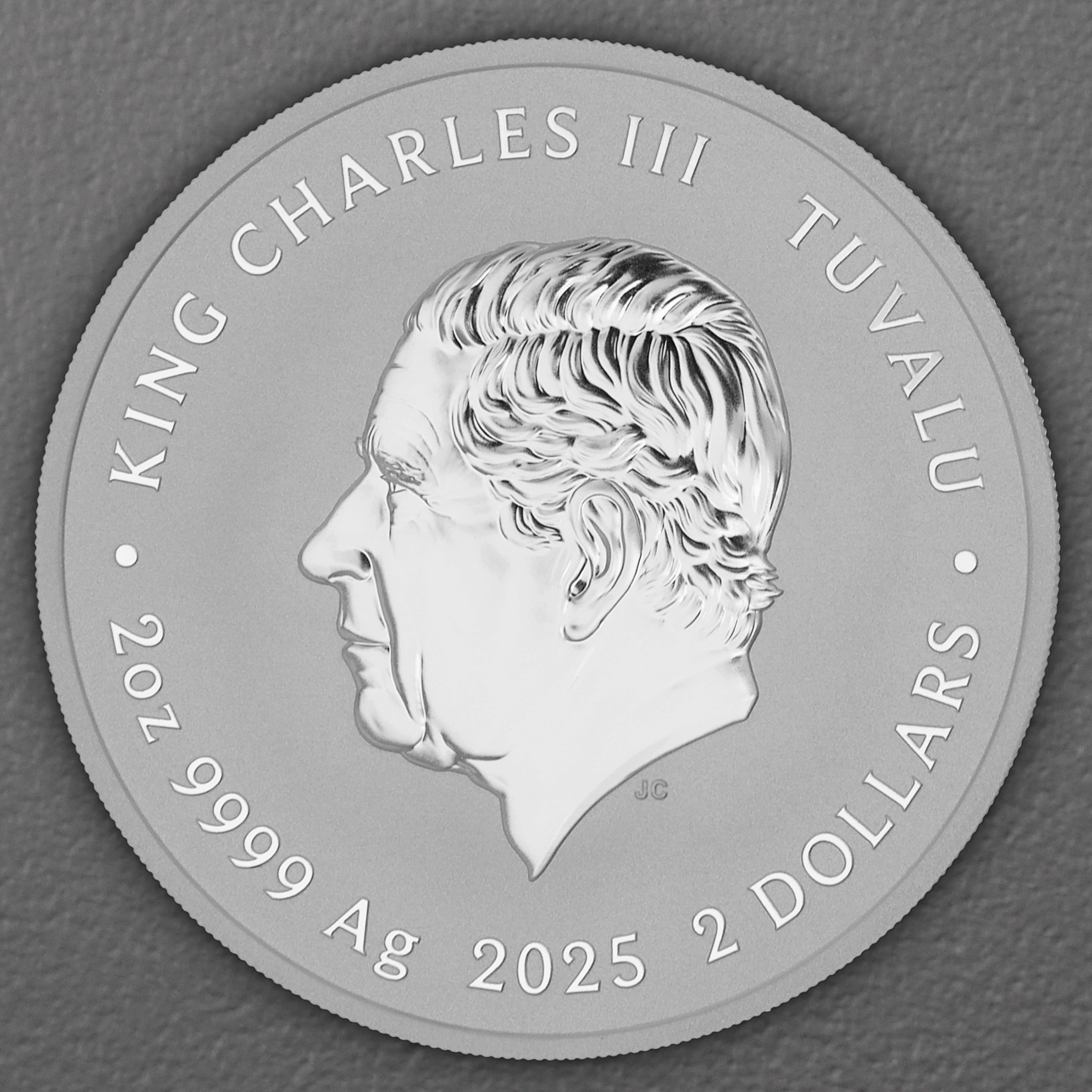 Silbermünze 2oz "Pizza Coin" 2025 (koloriert) Teenage Mutant Ninja Turtles™ (Tuvalu) - Detailansicht 1