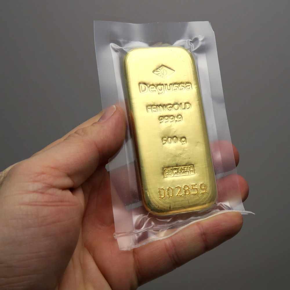 Goldbarren 500g DEGUSSA Resale - Detailansicht 2