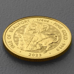 Goldmünze 1/4oz "The Yale of Beaufort" 2023 Royal Tudor Beasts (Großbritannien) - Miniaturansicht 3