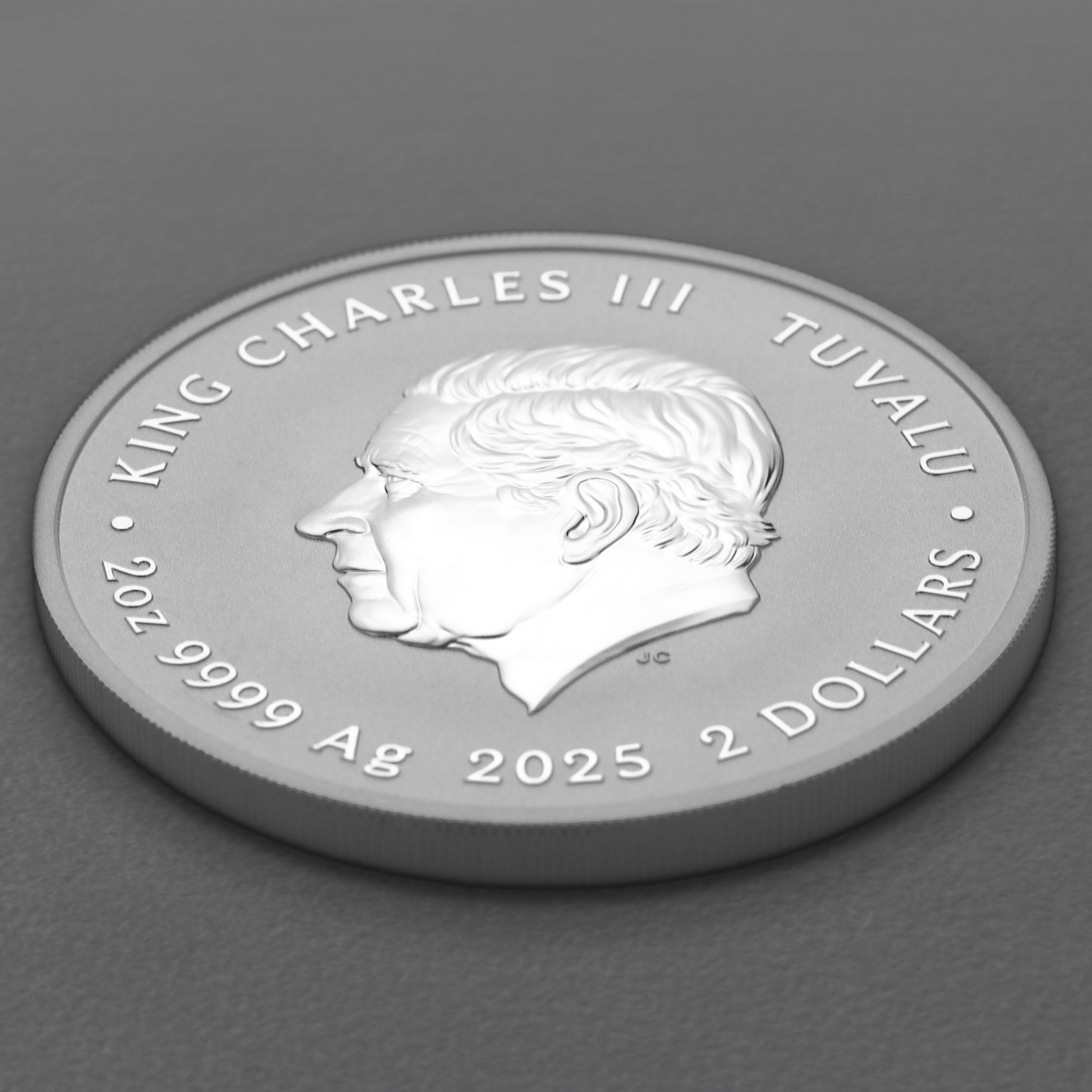 Silbermünze 2oz "Pizza Coin" 2025 (koloriert) Teenage Mutant Ninja Turtles™ (Tuvalu) - Detailansicht 3