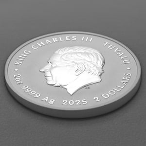 Silbermünze 2oz "Pizza Coin" 2025 (koloriert) Teenage Mutant Ninja Turtles™ (Tuvalu) - Miniaturansicht 4
