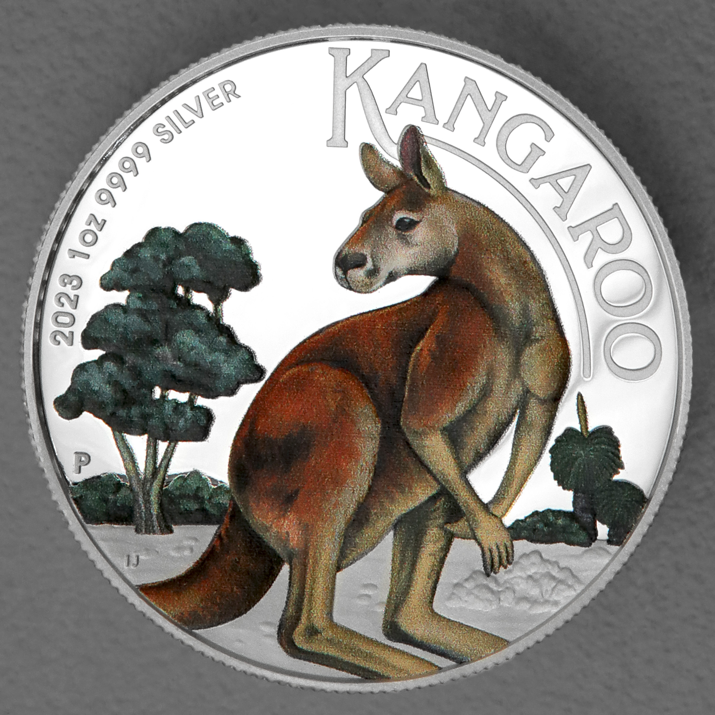 Silbermünze 1oz "Känguru" 2023 (PP/HR/koloriert) (Australien) - Hauptansicht