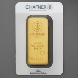 Goldbarren 1000g "C.HAFNER - Gussform" - Hauptansicht
