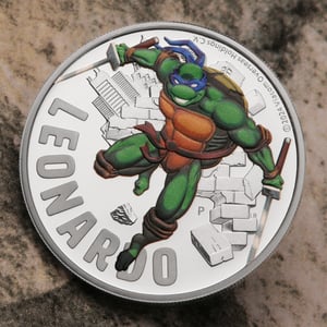 Silbermünze 1oz "Leonardo" 2024 (PP/koloriert) Teenage Mutant Ninja Turtles™ (Tuvalu) - Miniaturansicht 5