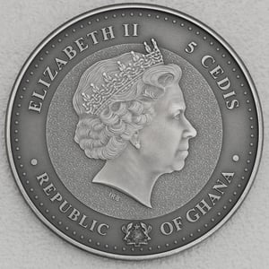 Silbermünze 1oz "Krokodil" 2020 (AF) Africa Silver Ounce (Ghana) - Miniaturansicht 2