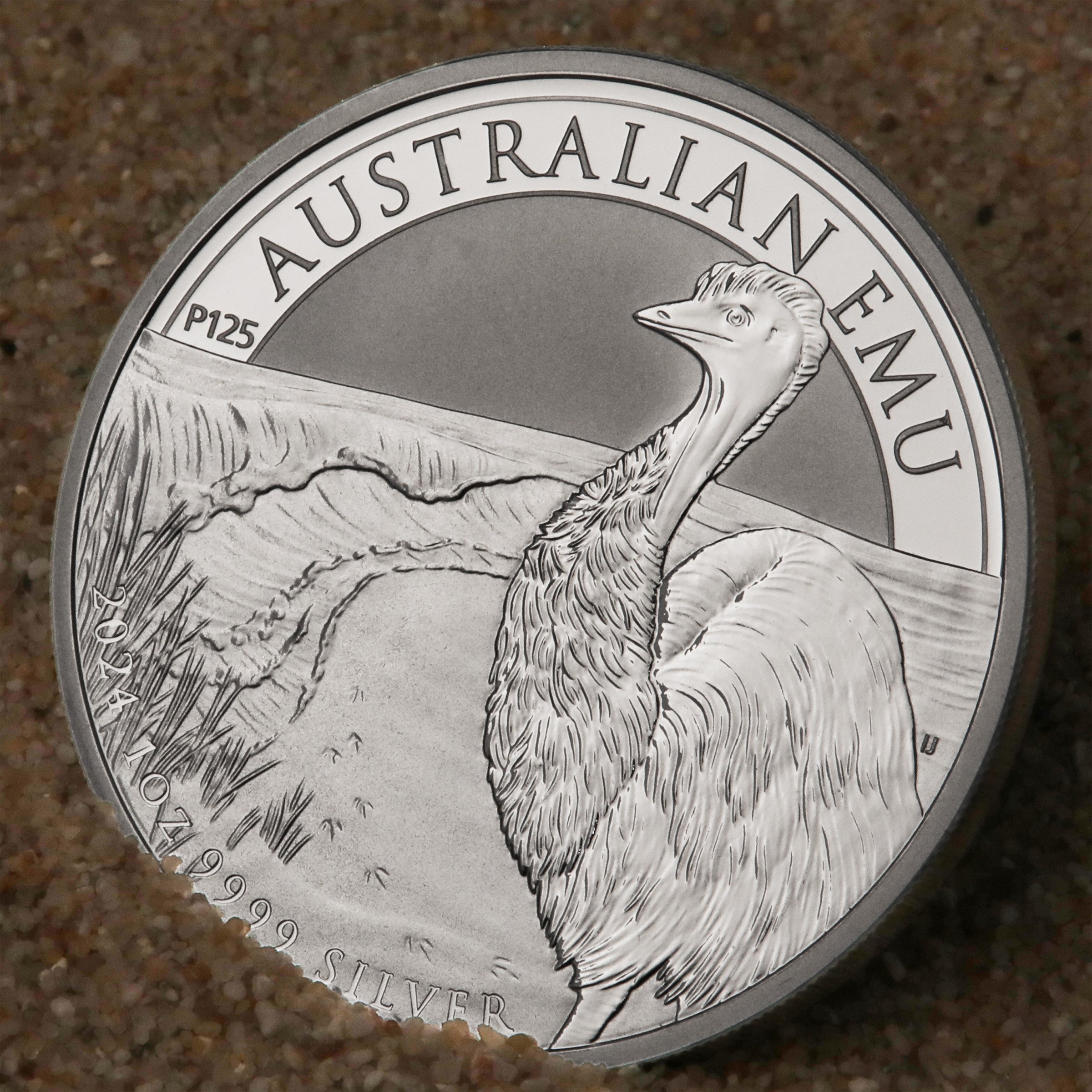 Silbermünze 1oz "Emu" 2024 (Australien) - Detailansicht 4