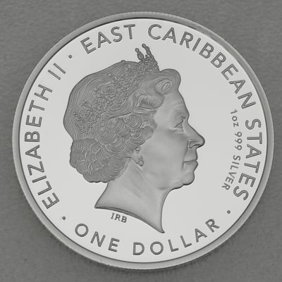 Silbermünze 1oz "Gecko" 2022 (vergoldet) Eastern Caribbean 8 (Anguilla) - Miniaturansicht 2