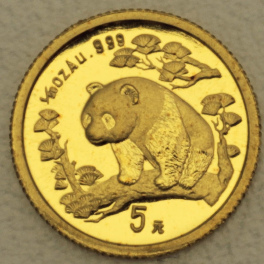 Goldmünze 1/20oz "Panda" 1997 (China) - Hauptansicht